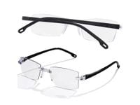 Okulary z płynną regulacją ostrości bezramkowe samoregulujące +0,5 do +2,5