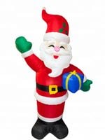 Duży dmuchany Święty Mikołaj 2 m dekoracyjny, Merry Christmas, Wtyczka UK