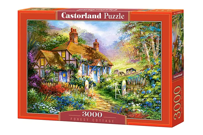 Puzzle 3000 elementów. Leśny domek zdjęcie 1