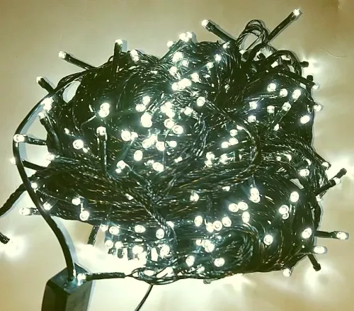 Lampki choinkowe sznur 10m/300 LED światełka białe z programatorem Barwa światła - Zimna (ok 6000k) na Arena.pl