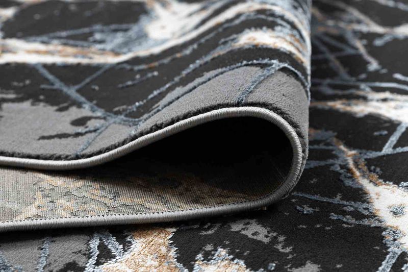 RUG/LU/WELLI/ABSTRACT2/GREY+GOLD/160x220 zdjęcie 6