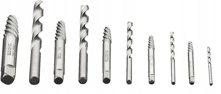 WYKRĘTAKI DO ZERWANYCH ŚRUB Z WIERTŁAMI PILOTUJĄCYMI 10el 09-609 NEO TOOLS zdjęcie 3