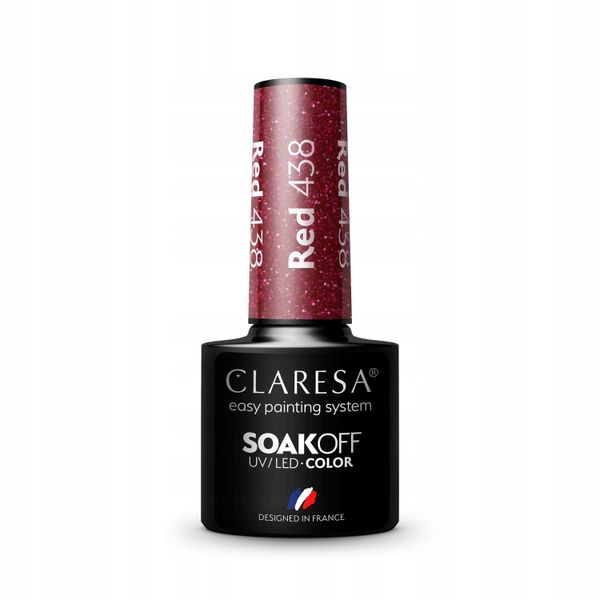 CLARESA LAKIER HYBRYDOWY RED 438 zdjęcie 2