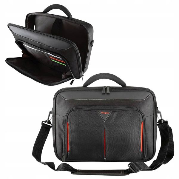 Torba na NOTEBOOKA laptopa 14 cali 38 x 34 cm PASEK na ramię czarna zdjęcie 1