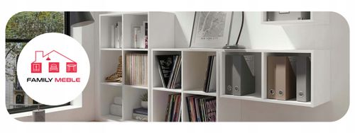 Regał półka organizer pojemnik stojak na płyty winylowe segregatory Cubo 1 na Arena.pl