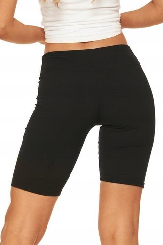 Kolarki Damskie Legginsy Szorty w Prążek Kryjące Wysoki Stan MORAJ L/XL na Arena.pl