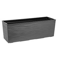 Kwietnik BEGONIA 19x56 dłuto donica grafit Lamela