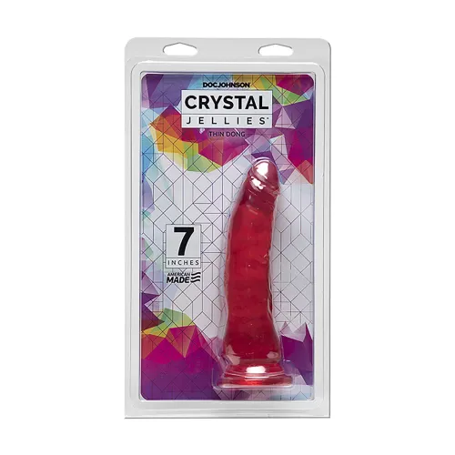 doc johnson crystal jellies 18 cm - anatomiczny model z przyssawką na Arena.pl