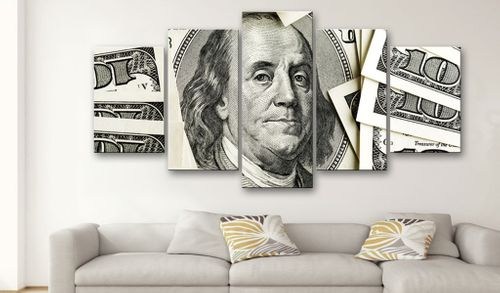 Obraz - 100$: Benjamin Franklin Rozmiar - 100x50 na Arena.pl