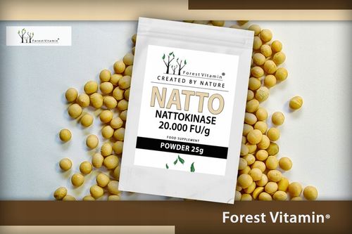 CZYSTA W PROSZKU NATTO Nattokinaza 25g UKŁAD KRĄŻENIA CIŚNIENIE KREW JAKOŚĆ na Arena.pl