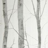 TAPETA DRZEWA BRZOZY LIŚCIE LAS STYL SKANDYNAWSKI
