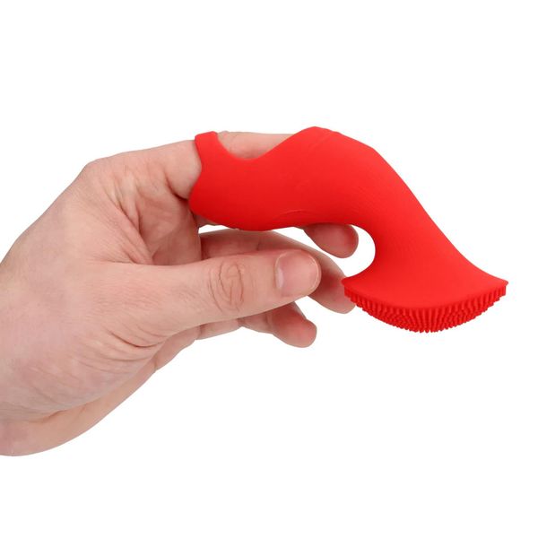 Textured Finger Vibrator - Sunrise Red zdjęcie 9