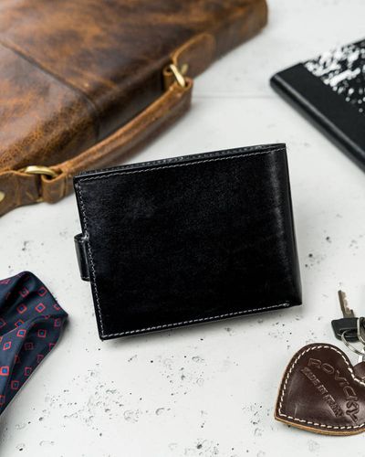 elegancki portfel męski z membraną antyskimmingową - rovicky na Arena.pl