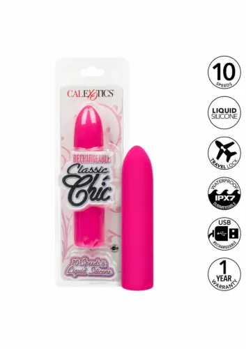 calexotics rechargeable chic mini - kompaktowy masażer silikonowy usb na Arena.pl