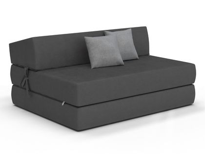 Fotel kanapa rozkładany materac sofa z poduszkami