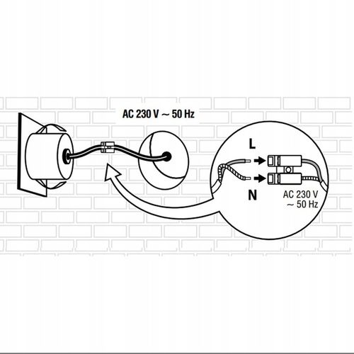 Lampka schodowa LED z czujnikiem ruchu 230V na Arena.pl