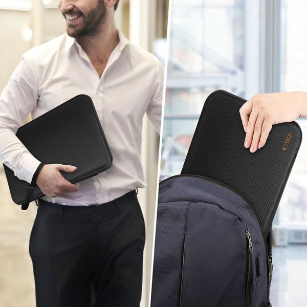 tech-protect hardpouch laptop 15-16 black/orange zdjęcie 10