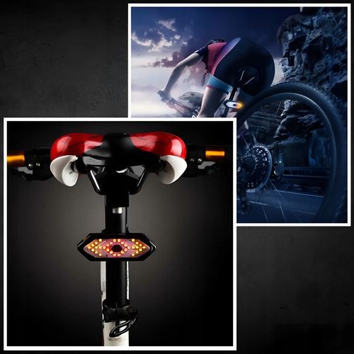 MOCNA LAMPKA ROWEROWA TYLNA KIERUNKOWSKAZY ROWEROWE ŚWIATŁO TYŁ LED USB na Arena.pl