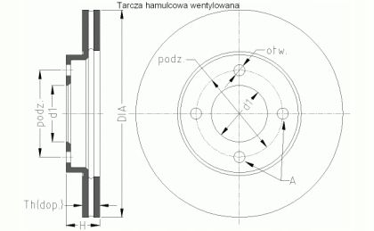 TARCZA HAM TYL 300X12 P MIKODA na Arena.pl