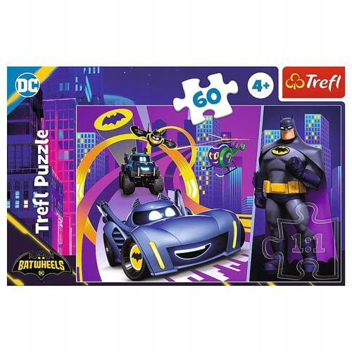 Puzzle 60 BATMAN i jego pojazdy TREFL 17400 Superbohater 4+ na Arena.pl
