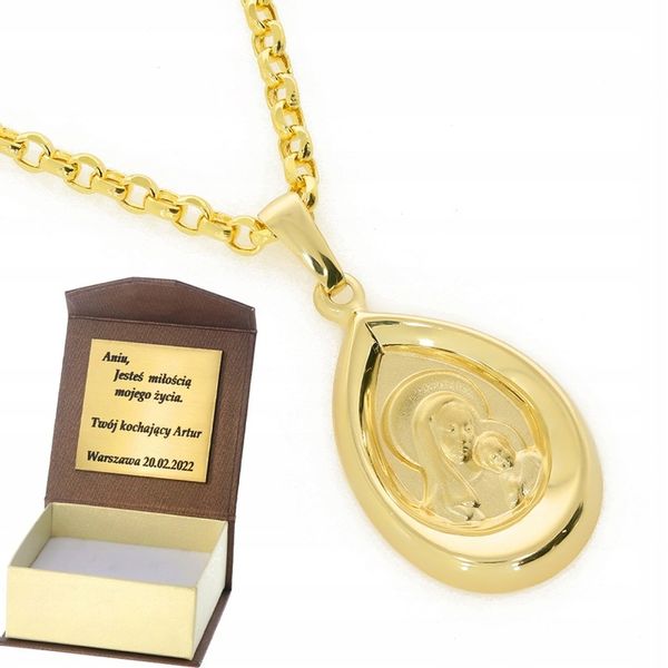 Złoty medalik Próby 585 gr. 0.94 zdjęcie 1