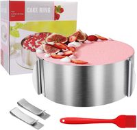 Obręcz do tortu regulowana 16-30 cm