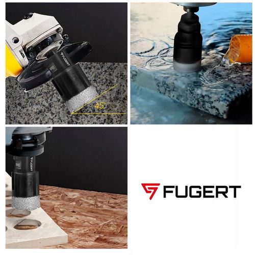 OTWORNICA DIAMENTOWA KORONKA DO GRESU PŁYTEK ZESTAW 6-68MM STOŻEK + na Arena.pl