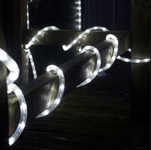 WĄŻ Świetlny 50m LED LAMPKI CHOINKOWE BIAŁY ZIMNY na Arena.pl