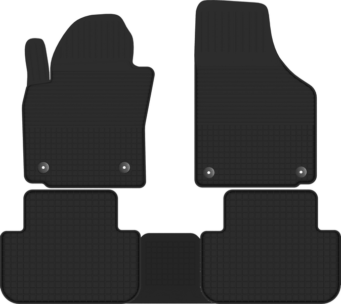 Dywaniki z tunelem do VW CADDY 2K FL zdjęcie 1