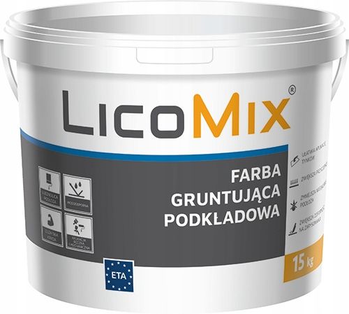 Farba gruntująca LM 4,5KG GRUNT SZCZEPNY Lico Mix KOLORY na Arena.pl