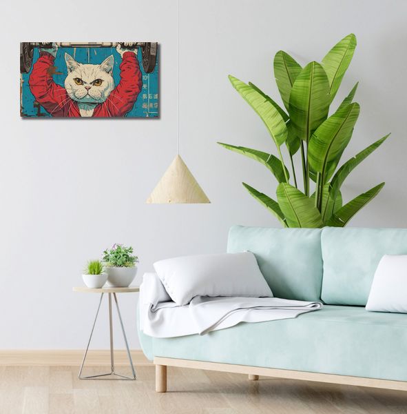 Obraz 60x30cm Mistrz Ciężarów zdjęcie 2