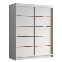 SZAFA przesuwna z półkami drążkiem 150 cm ZIA IV duża pojemna GARDEROBA