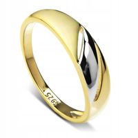 ZŁOTY PIERŚCIONEK DWUKOLOROWY SREBRNY AŻUROWY ELEGANCKI SREBRO PRÓBA 925