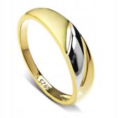 ZŁOTY PIERŚCIONEK DWUKOLOROWY SREBRNY AŻUROWY ELEGANCKI SREBRO PRÓBA 925