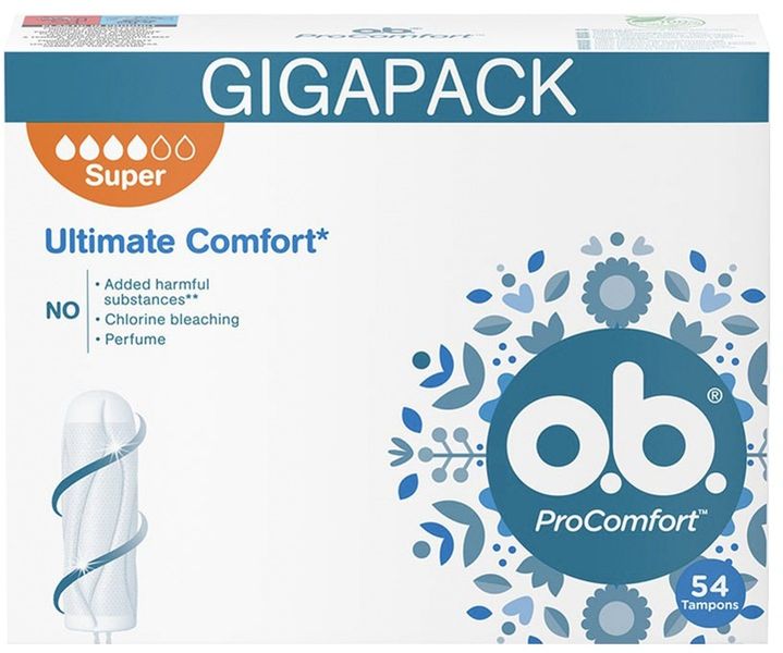 OB ProComfort Super Tampony 54 sztuki zdjęcie 1