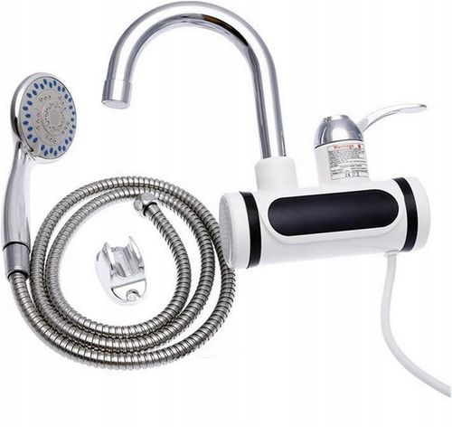 PODGRZEWACZ WODY PRZEPŁYWOWY KRAN Z PRYSZNICEM DO ŚCIANY 3000 W Z REGULACJĄ na Arena.pl