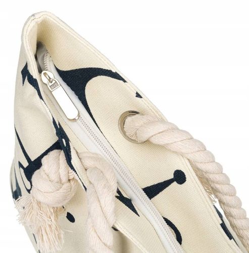 plażowa torba damska z poliestru w kotwice na Arena.pl