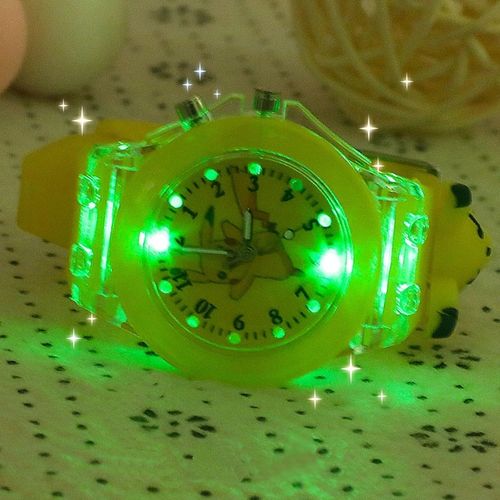 zegarek dziecięcy wskazówkowy LED dla dzieci POKEMONY świecący PIKACHU na Arena.pl