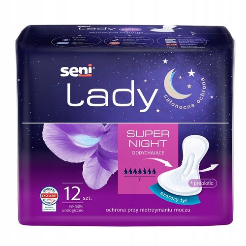 SENI LADY SUPER NIGHT Wkładki urologiczne SENI NA NOC dla kobiet 12szt. na Arena.pl