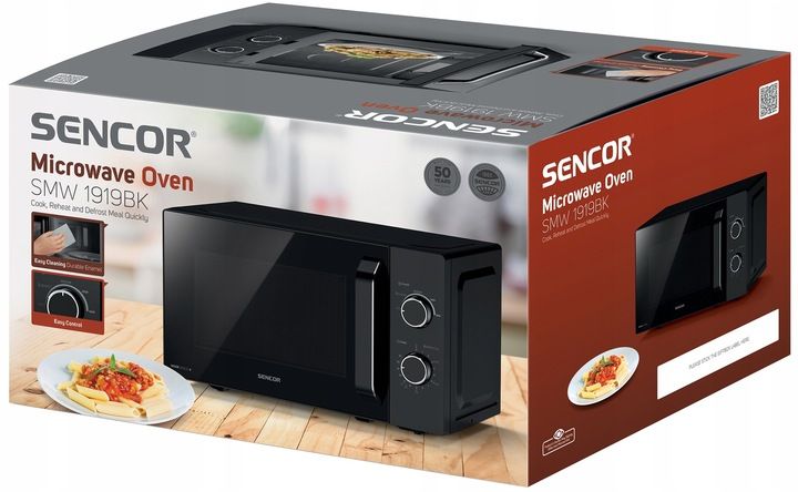 MIKROFALÓWKA KUCHENKA MIKROFALOWA MIKROFALA SENCOR CZARNA TIMER 20 L 700 W zdjęcie 4