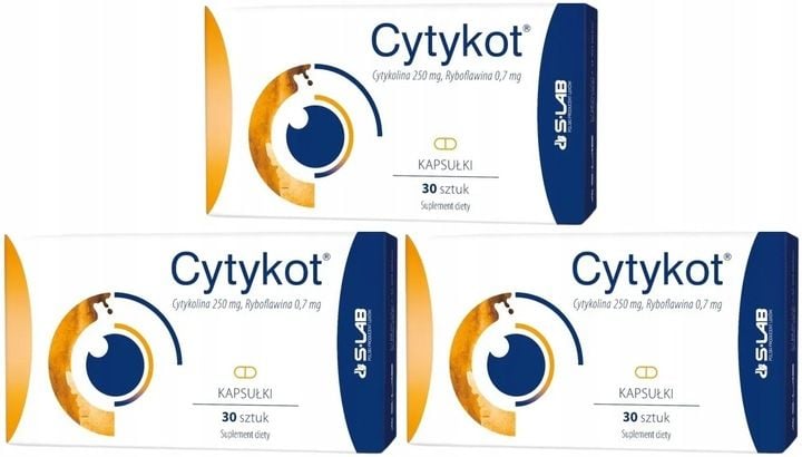 Cytykot Cytykolina Wsparcie Wzroku 30 Kapsułek zdjęcie 1