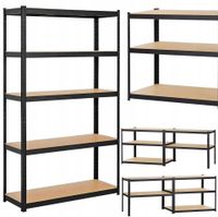 Regał magazynowy metalowy Springos 180 x 90 x 40 cm max 175 kg na półkę