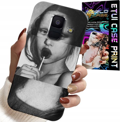 ETUI DO SAMSUNG A6 2018 - MONA LISA Z LIZAKIEM MODNE WZORY CASE na Arena.pl
