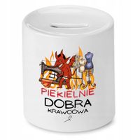 Skarbonka Dla Krawcowej Krawca Piekielnie Dobra Z Nadrukiem Ze Zdjęciem