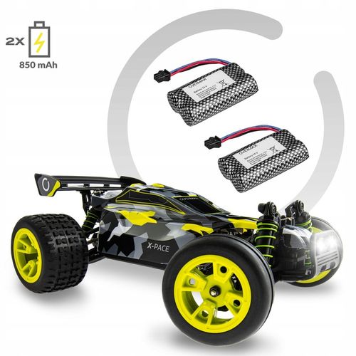 Auto Zdalnie Sterowane RC 1:18 DUŻE TERENOWE 4x4 30 min 850mAh x2 PROMOCJA na Arena.pl