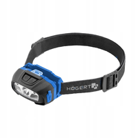 HOGERT LAMPA LATARKA CZOŁOWA LED AKUMULATOROWA ŁADOWANA USB CZUJNIK RUCHU