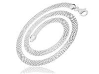 ELEGANCKI KLASYCZNY NASZYJNIK SREBRNY BISMARCK 45