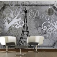 Fototapeta - Vintage Paris - srebrny 350x245