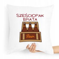 Poduszka Prezent Dla Brata Sześciopak Brata Z Nadrukiem Ze Zdjęciem