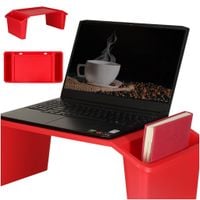 KX3410 Stolik pod laptopa z organizerem czerwony